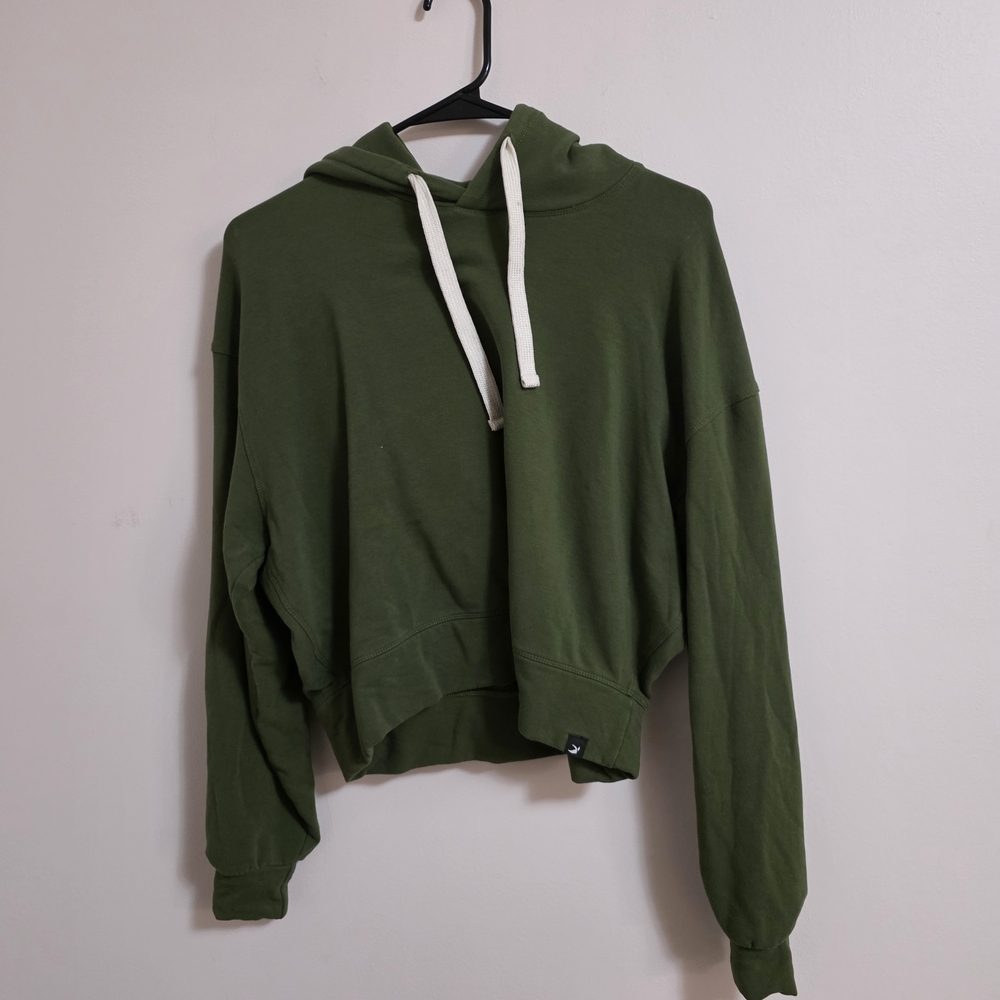 Glyder Forest Green Cropped Hoodie